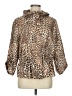 Chaus 100% Polyester Animal Print Gold Jacket Size M - photo 1