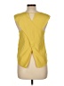 Timing 100% Polyester Yellow Sleeveless Blouse Size L - photo 2