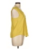 Timing 100% Polyester Yellow Sleeveless Blouse Size L - photo 4