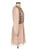 Pins and Needles 100% Polyester Hearts Tan Cocktail Dress Size 2 - photo 4