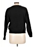 Unbranded 100% Polyester Solid Black Pullover Sweater Size L - photo 2
