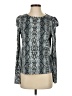 BB Dakota Silver Blue Long Sleeve Blouse Size S - photo 1