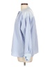 Nicole Miller Stripes Blue 3/4 Sleeve Blouse Size L - photo 5