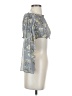 Shein Gray 3/4 Sleeve Blouse Size 4 - photo 4