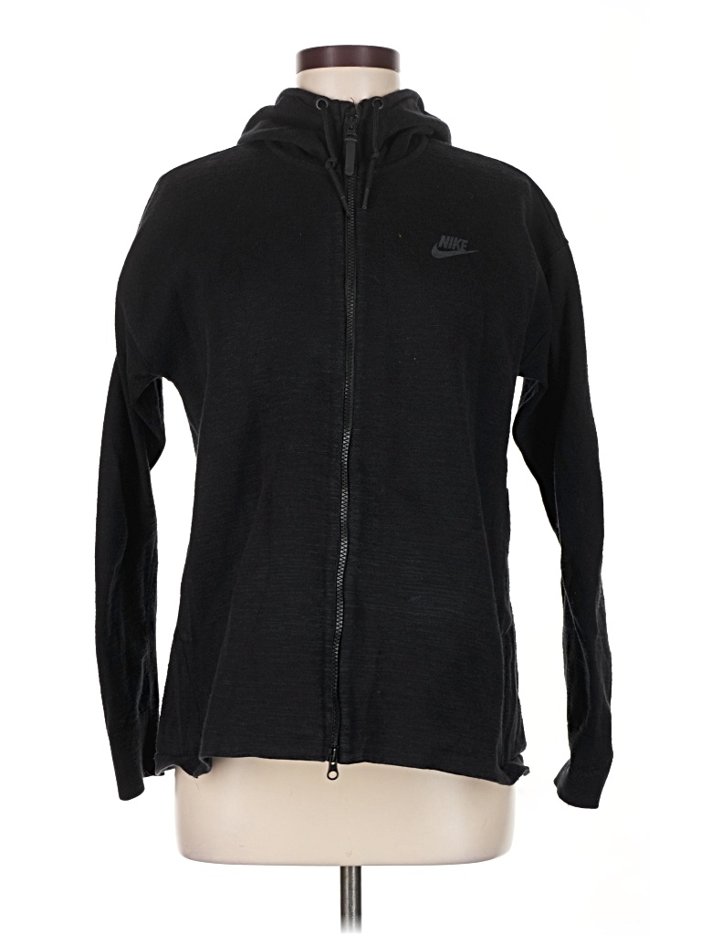 Pre-owned Nike Zip Up Hoodie In Black