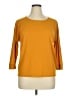 Assorted Brands Orange Yellow 3/4 Sleeve Top Size XL - photo 1