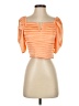 Express Orange Short Sleeve Top Size S - photo 1