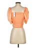Express Orange Short Sleeve Top Size S - photo 2