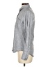 Claridge's 100% Linen Chevron-herringbone Gray Long Sleeve Button-Down Shirt Size S - photo 5
