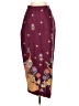 Utopia Print Burgundy Casual Skirt Size S - photo 2