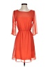 Everly 100% Polyester Solid Orange Cocktail Dress Size S - photo 1