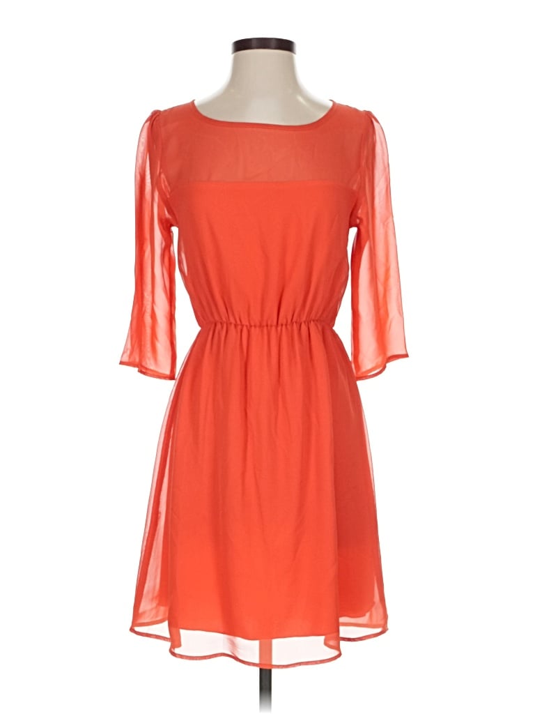 Pre-owned Everly Cocktail Dress In Orange