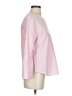 J.Crew 100% Cotton Stripes Pink Long Sleeve Blouse Size 4 - photo 4