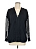 Vince. 100% Polyester Black Long Sleeve Blouse Size M - photo 1
