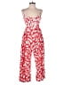 The Odells 100% Rayon Hearts Red Jumpsuit Size S - photo 1