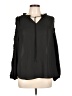 Cooper & Ella 100% Polyester Black Long Sleeve Blouse Size XL (4) - photo 1