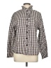 Unbranded 100% Cotton Checkered-gingham Brown Long Sleeve Button-Down Shirt Size M - photo 1