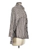 Unbranded 100% Cotton Checkered-gingham Brown Long Sleeve Button-Down Shirt Size M - photo 4