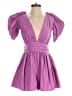 Express 100% Polyester Solid Purple Romper Size 4 - photo 1