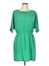 Glam 100% Polyester Green Short Sleeve Blouse Size L - photo 1
