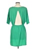 Glam 100% Polyester Green Short Sleeve Blouse Size L - photo 2