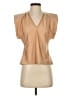 Assorted Brands Tan Short Sleeve Blouse Size S - photo 1