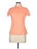 Lynx 100% Polyester Orange Pink Short Sleeve Polo Size M - photo 1