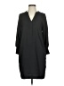 Whistles 100% Polyester Solid Gray Black Casual Dress Size 2 - photo 1