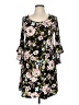 SJS Floral Black Casual Dress Size M - photo 1