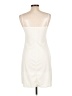Unbranded 100% Polyester Solid Ivory Cocktail Dress Size L - photo 2