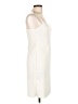 Unbranded 100% Polyester Solid Ivory Cocktail Dress Size L - photo 4