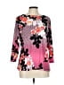 Investments Pink 3/4 Sleeve Blouse Size L - photo 1