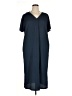 Astrologie Solid Blue Casual Dress Size XL - photo 1