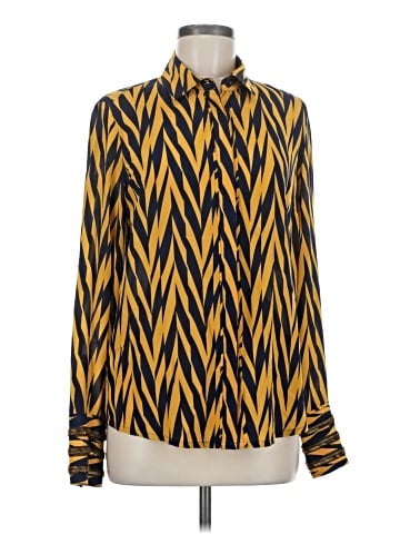 Winter Kate Long Sleeve Silk Top (view 1)