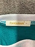 Fantaslook Color Block Teal Pullover Sweater Size S - photo 7