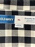 Old Navy Checkered-gingham Blue Long Sleeve Button-Down Shirt Size XL - photo 6