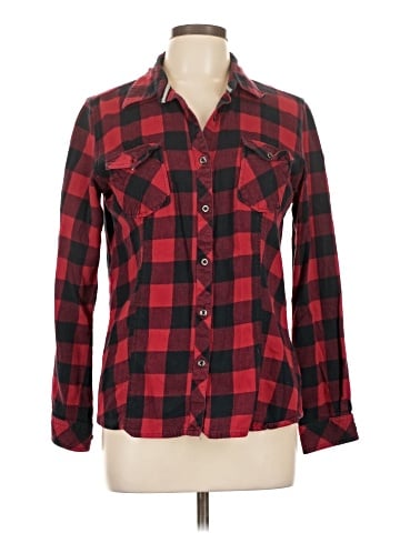 Natural Reflections Long Sleeve Button-Down Shirt (view 1)