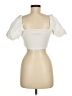Zara Ivory Short Sleeve Top Size M - photo 2