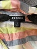 Torrid Stripes Ivory Long Sleeve Button-Down Shirt Size 1X Plus (1) - photo 7