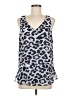 CAbi 100% Polyester Silver Sleeveless Blouse Size M - photo 1