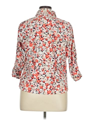Cj Banks 3/4 Sleeve Button-Down Shirt (view 2)