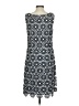 Talbots 100% Polyester Print Blue Casual Dress Size 4 - photo 2