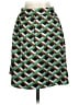 J.Crew 100% Silk Argyle Green Silk Skirt Size 00 - photo 2
