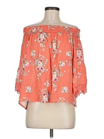 Blue Rain 3/4 Sleeve Blouse (view 1)
