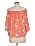 Blue Rain 100% Rayon Orange 3/4 Sleeve Blouse Size M - photo 2