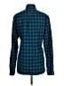J.Crew 100% Polyester Plaid Teal Long Sleeve Blouse Size S - photo 2