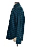 J.Crew 100% Polyester Plaid Teal Long Sleeve Blouse Size S - photo 5
