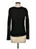 J. McLaughlin 100% Cotton Black Long Sleeve Top Size S - photo 1