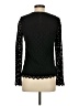J. McLaughlin 100% Cotton Black Long Sleeve Top Size S - photo 2