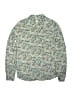 Bonpoint 100% Cotton Paisley Green Long Sleeve Button-Down Shirt Size 12 - photo 1